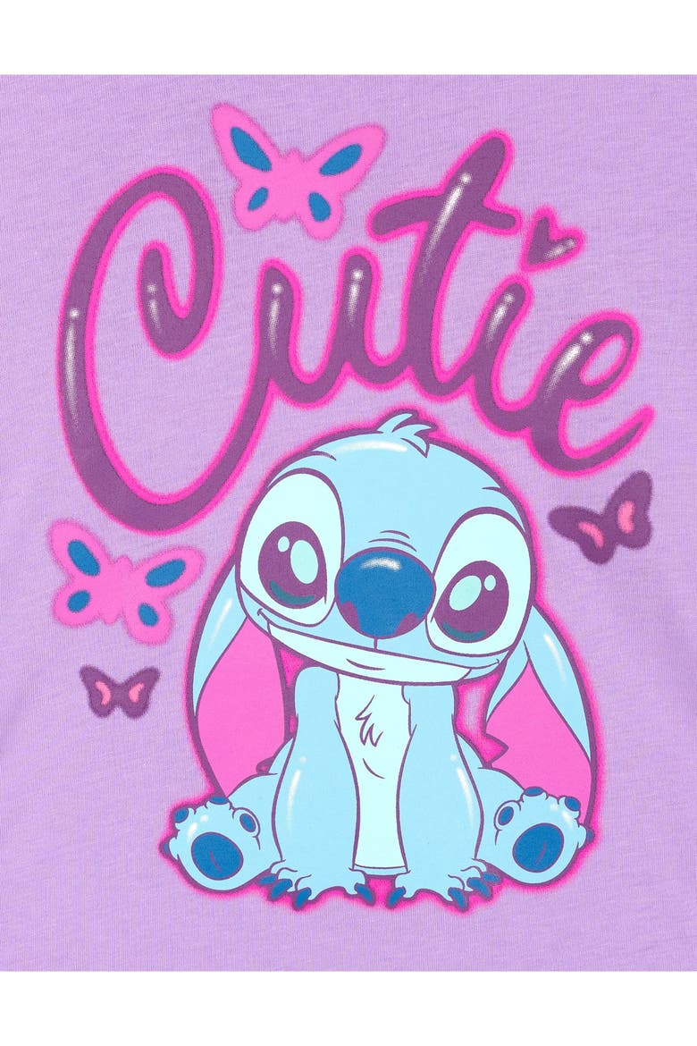 Lilo & Stitch T-Shirt and Bubble Shorts Set, Alternate, color, Stitch Lilac Blue