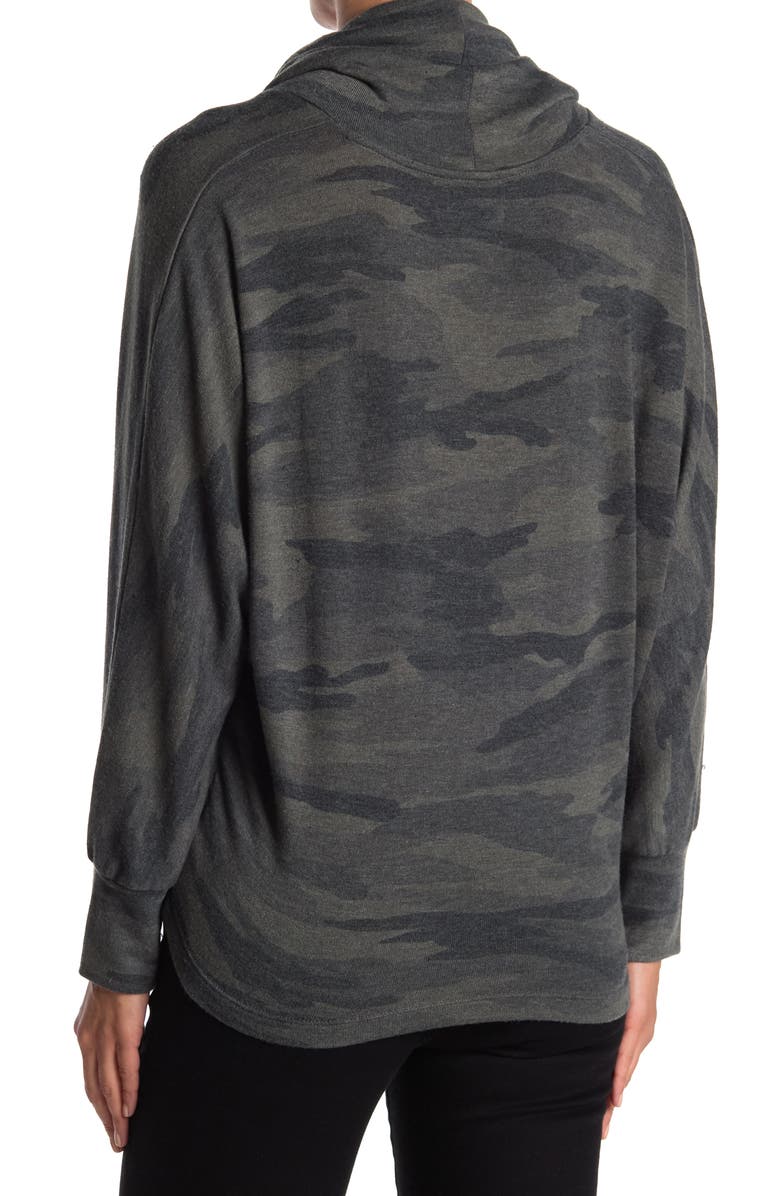 Splendid Cowl Neck Long Sleeve Knit Top, Alternate, color, 