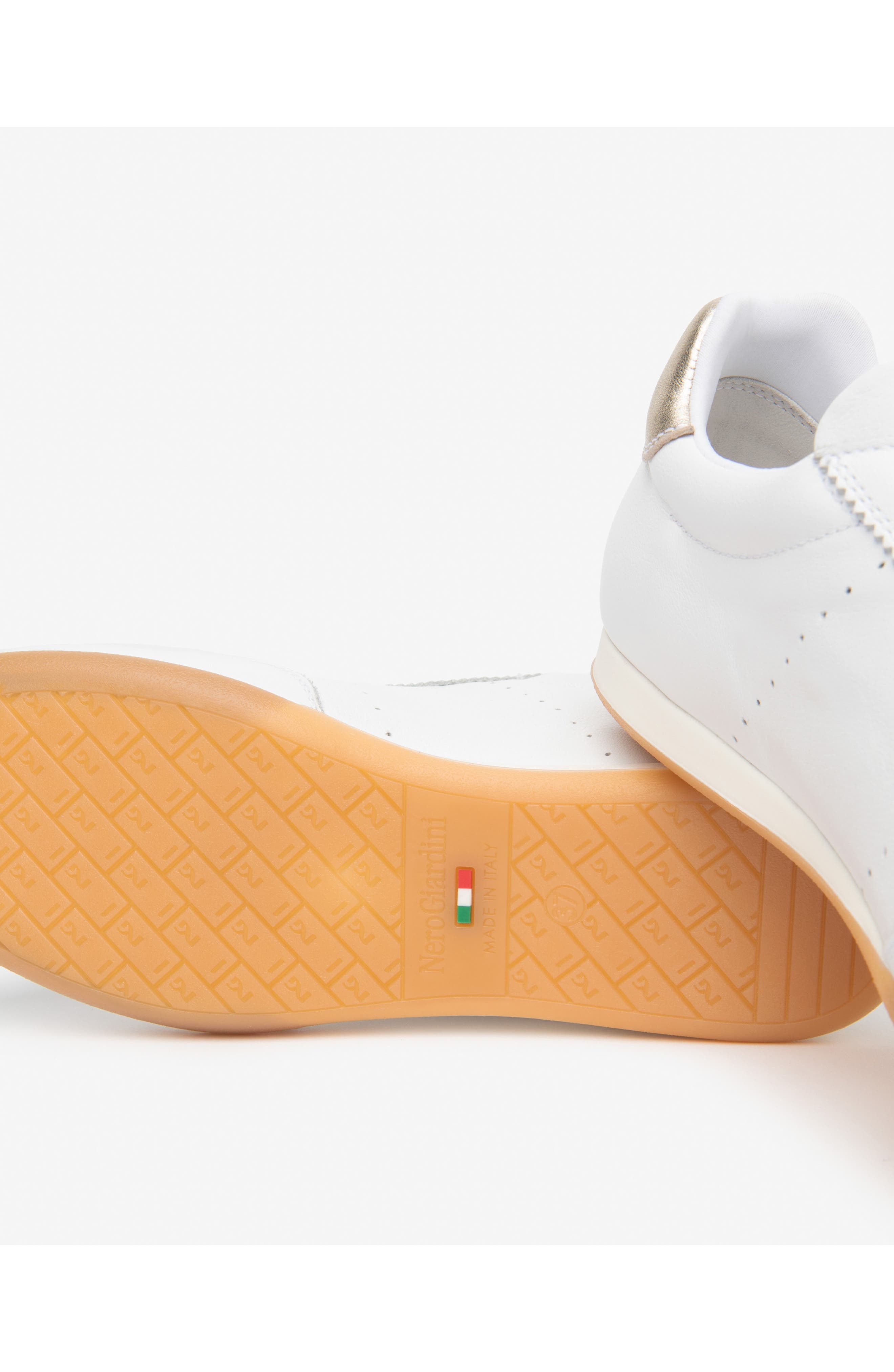 NeroGiardini Low Top Sneaker, Alternate, color, White