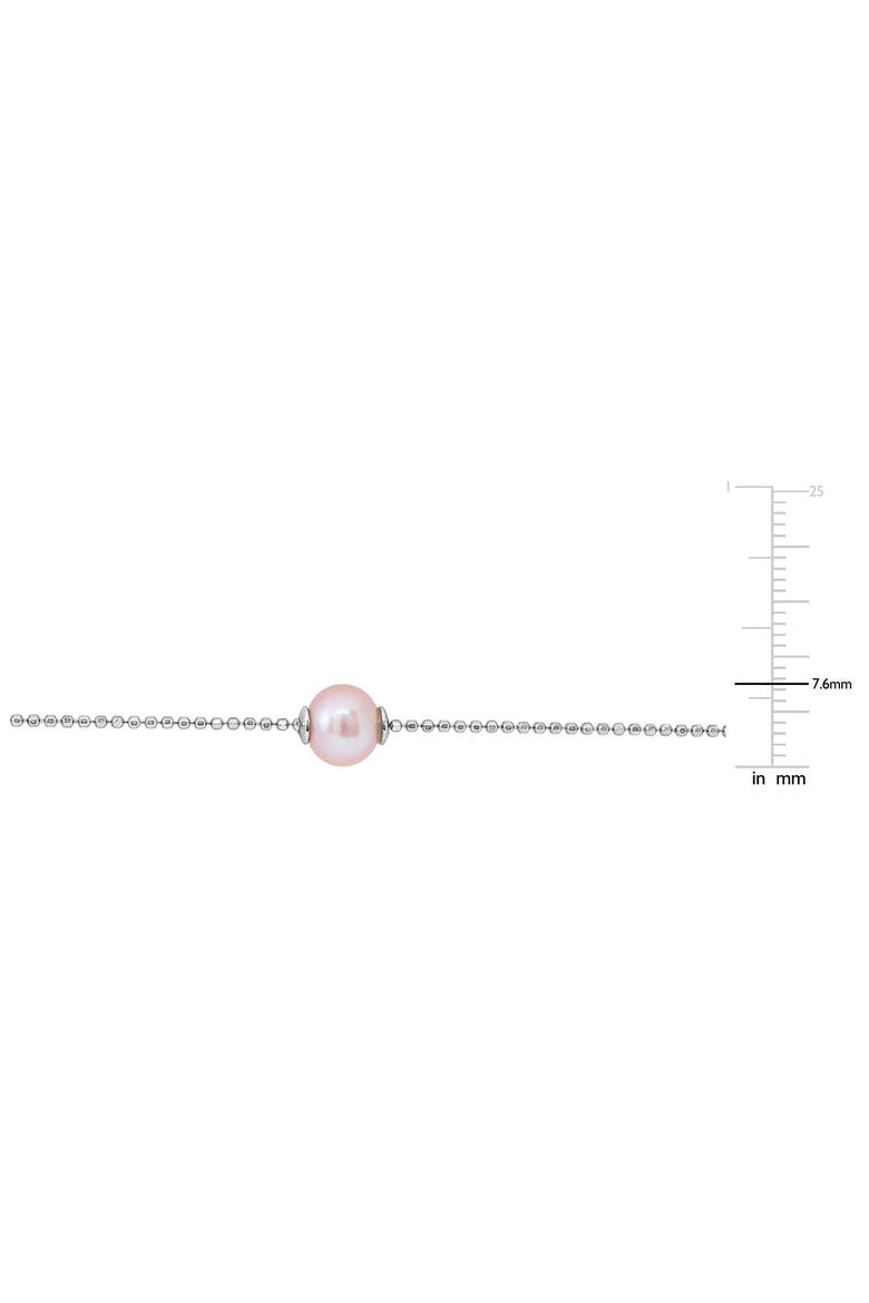 Cultured Pearl Station Necklace, Alternate, color, GOLD