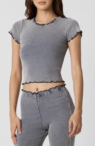 Florence by Mills Washed Rib Crop Tee