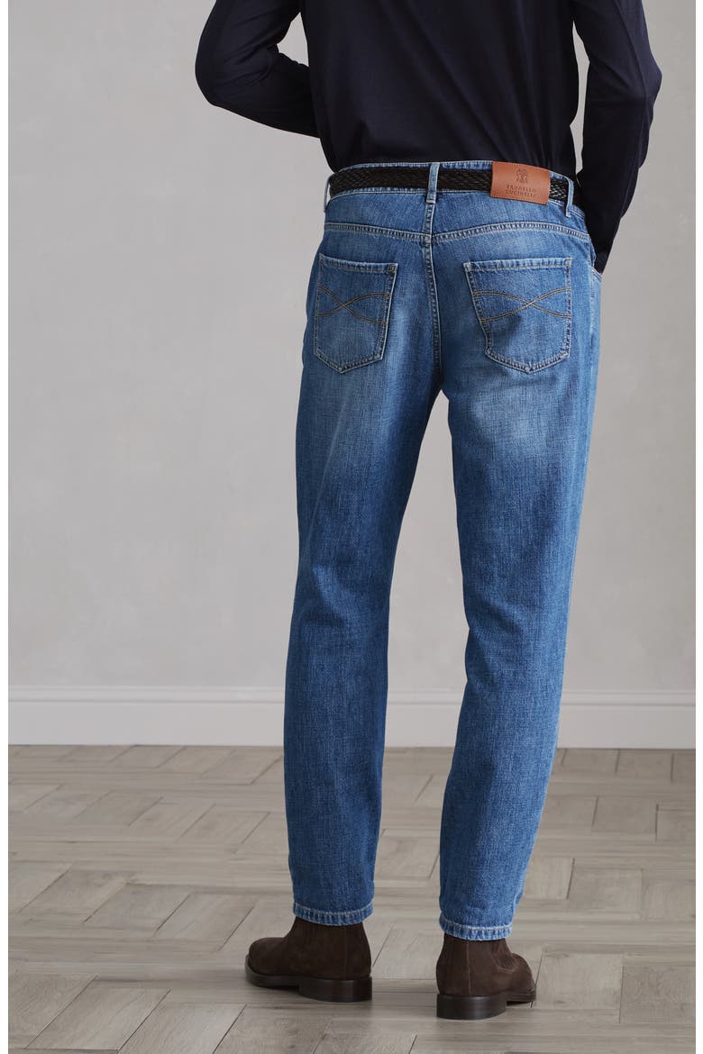 Lightweight denim trousers, Alternate, color, Medium Denim