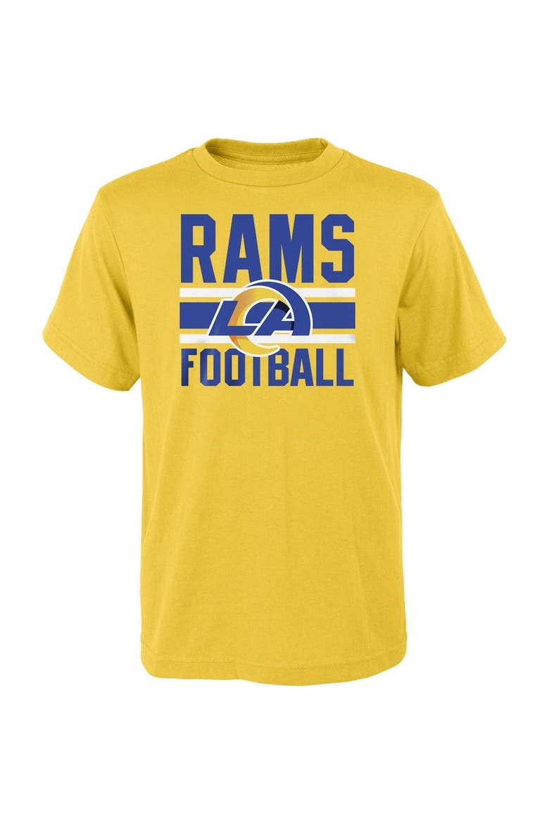 Youth Gold/Royal Los Angeles Rams Fan Fave T-Shirt Combo Set, Alternate, color, Gold