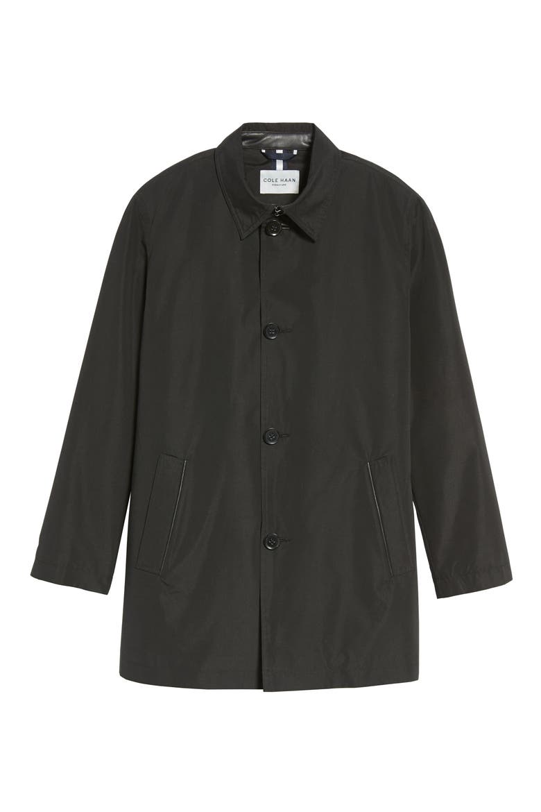 Water Resistant Car Coat, Alternate, color, BLACK