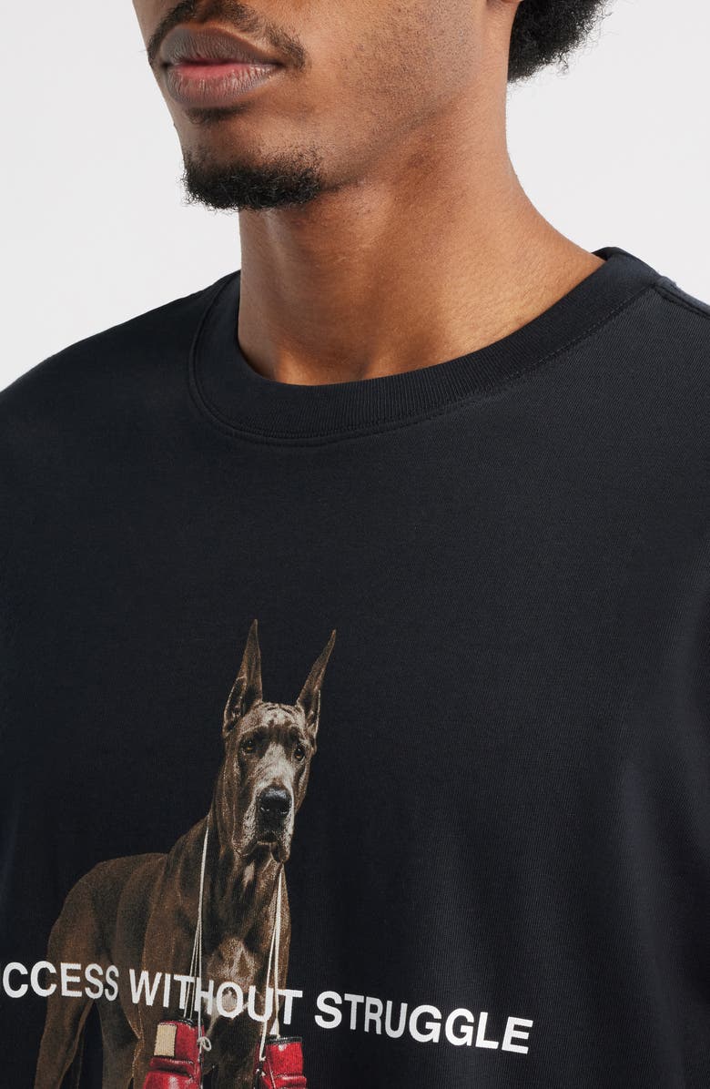 SANTO STUDIO Success Drappo Graphic T-Shirt, Alternate, color, Black