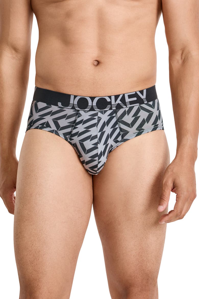 Men's ActiveStretch Brief - 6 Pack, Alternate, color, Midnight Geo