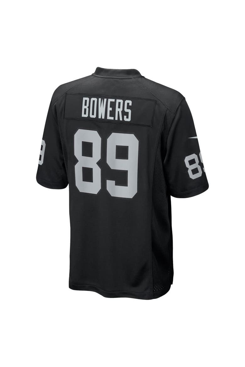 Youth Nike Brock Bowers Black Las Vegas Raiders Game Jersey, Alternate, color, Black