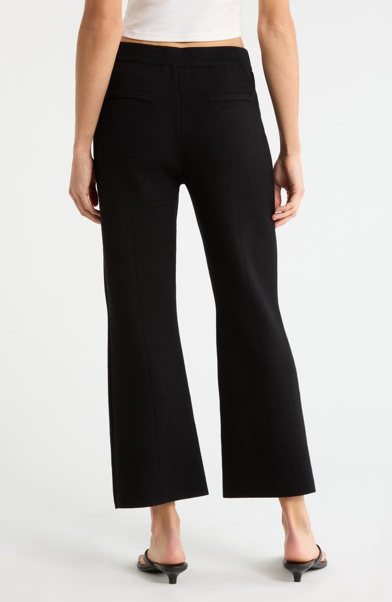 WAYF Knox Knit Crop Pants, Alternate, color, Black