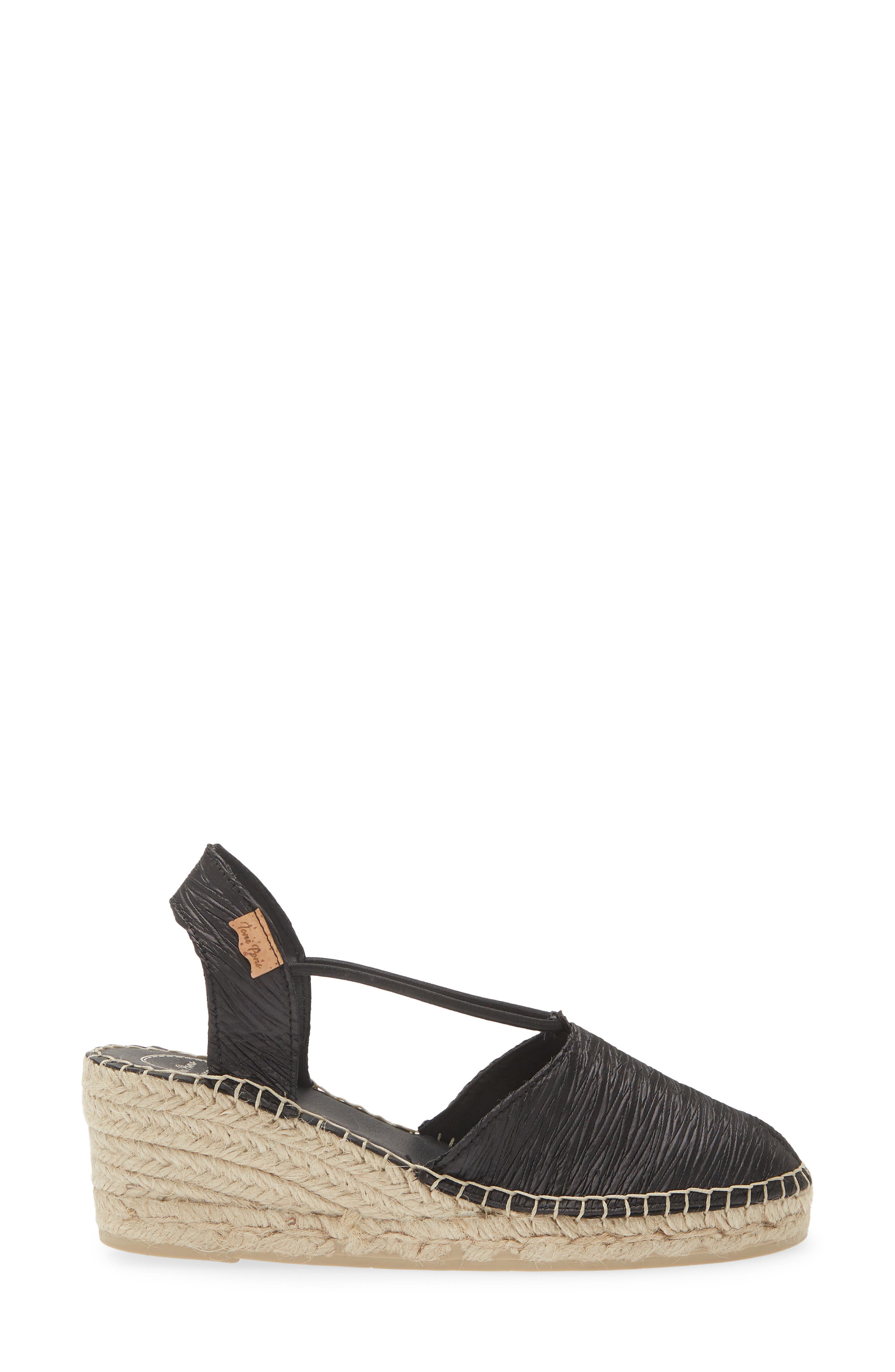 Toni Pons Telma Espadrille Wedge, Alternate, color, Negre