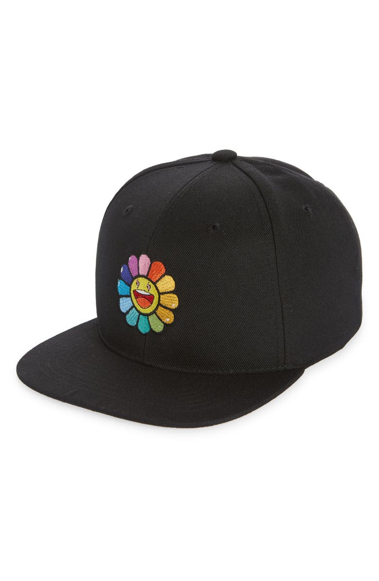 Balvin x Murakami Rainbow Flower Baseball Cap, Main, color, 