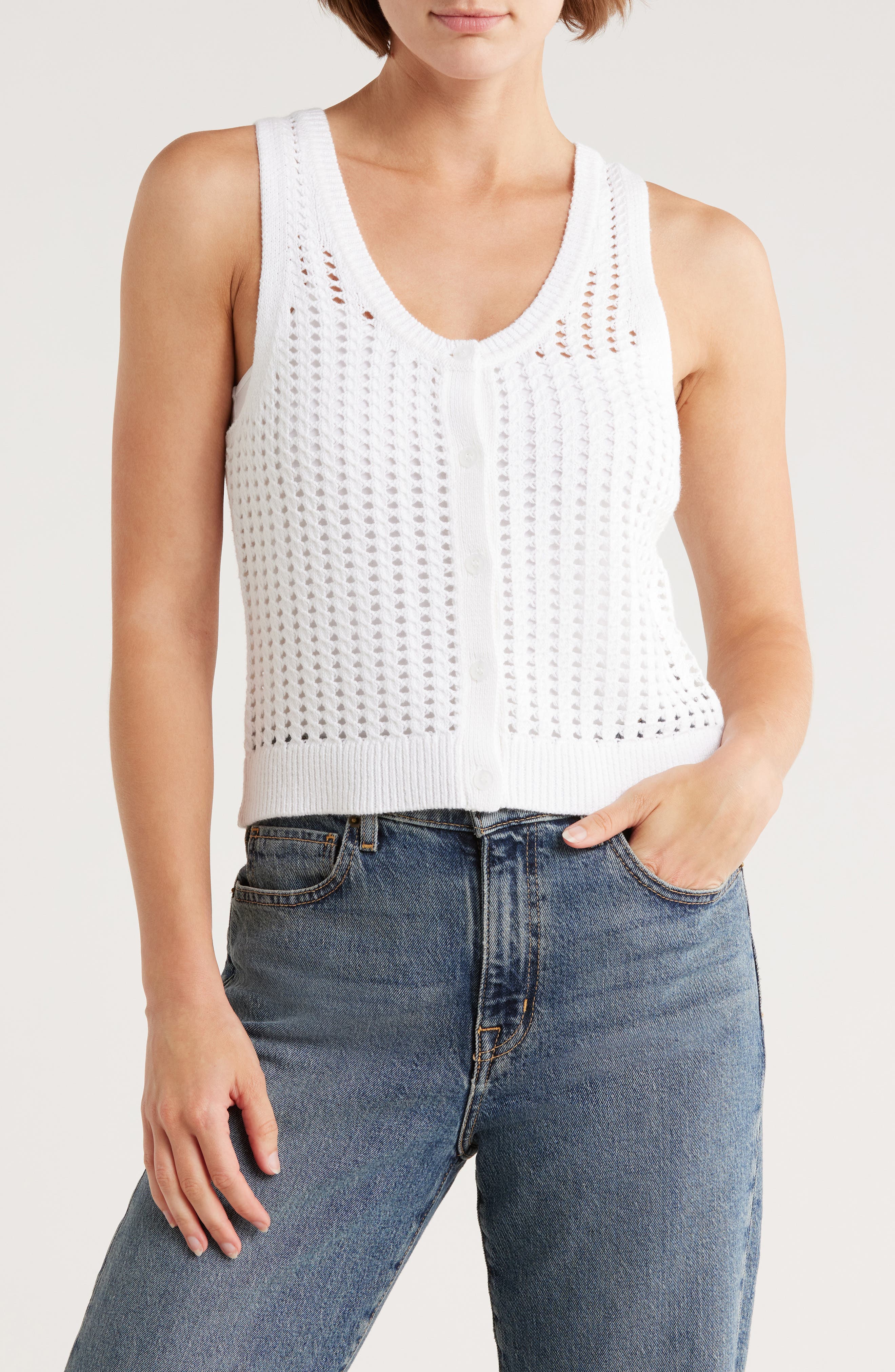 525 Lisa Cotton Sweater Tank
