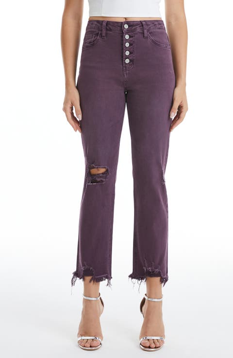 ★RAIVE★ Purple Colored Denim Pants in Purple VJ5SL40482 CORMIOFW22-