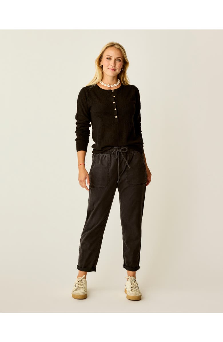 Cave Designs Amara Pointelle Sweater, Main, color, Black