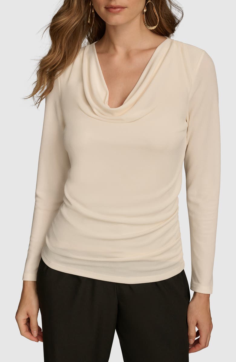 Donna Karan New York Cowl Neck Top, Main, color,