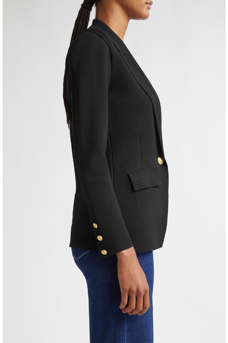 Chamberlain Knit Blazer, Alternate, color, BLACK/ GOLD