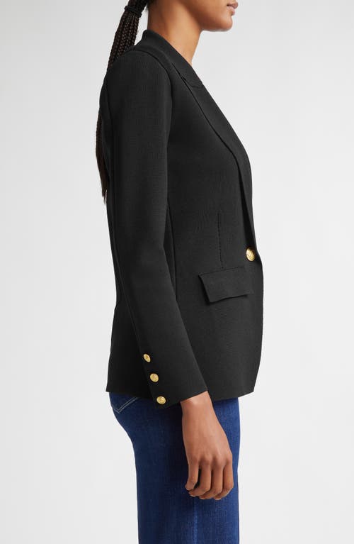 L'agence Chamberlain Knit Blazer In Black