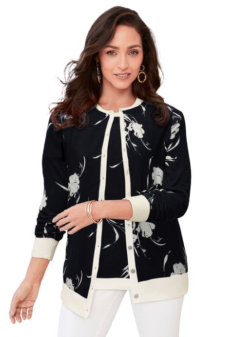 Fine Gauge Cardigan (Plus Available)