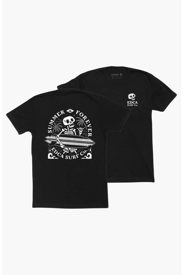 Summer is Forever Tee, Alternate, color, Black / Skeleton Graphic
