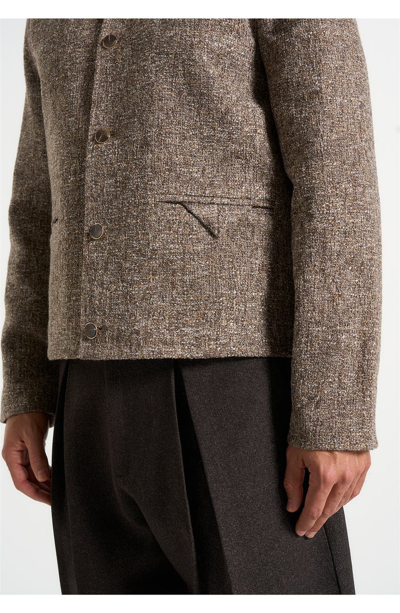 Manière De Voir Melvin Textured Jacket, Alternate, color, Brown