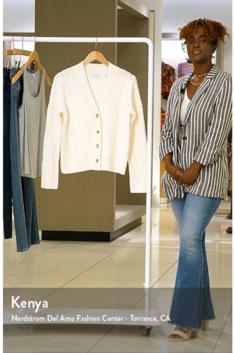 Triple Braid Cable Wool & Cashmere Cardigan video
