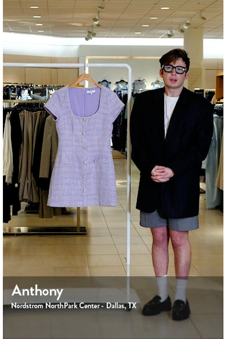 Cira Embellished Tweed Minidress video