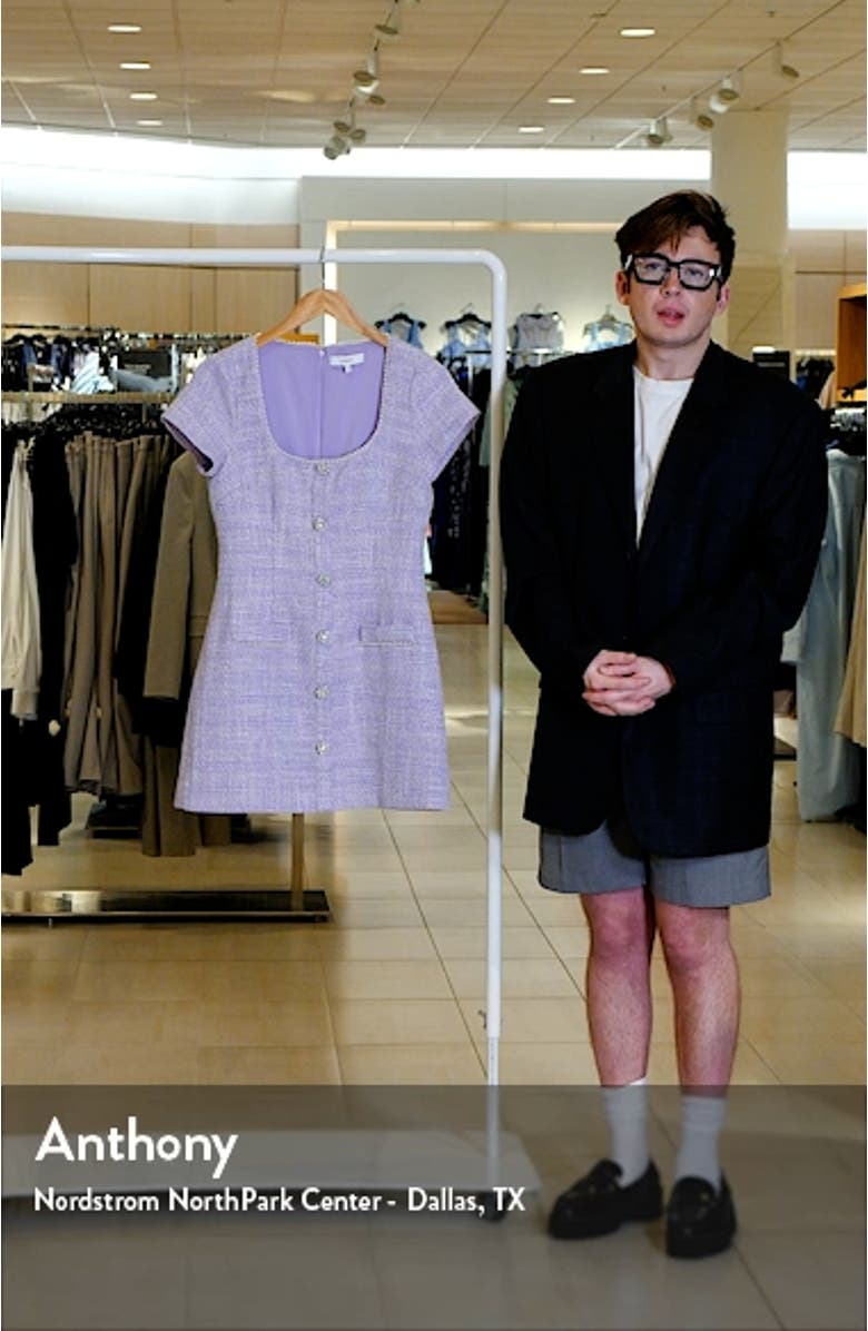 Cira Embellished Tweed Minidress, sales video thumbnail