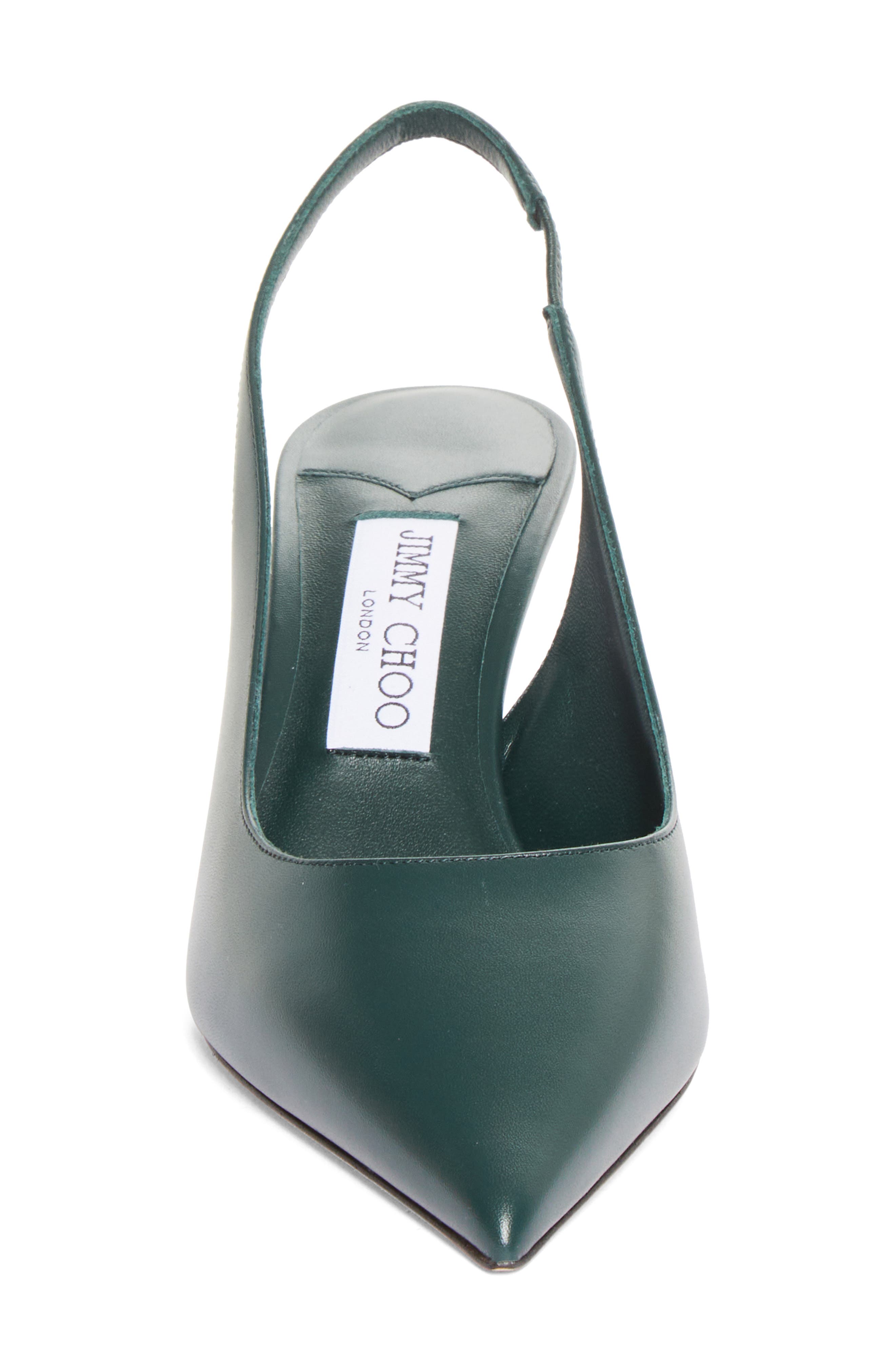 Love Pointed Toe Slingback Pump, Alternate, color, DARK GREEN