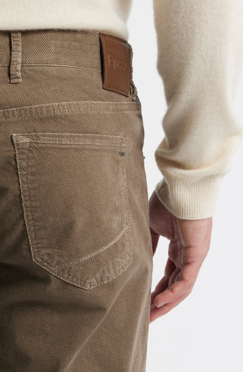 Brax Chuck Hi Flex Fancy Modern Fit Five-Pocket Pants, Alternate, color, Walnut