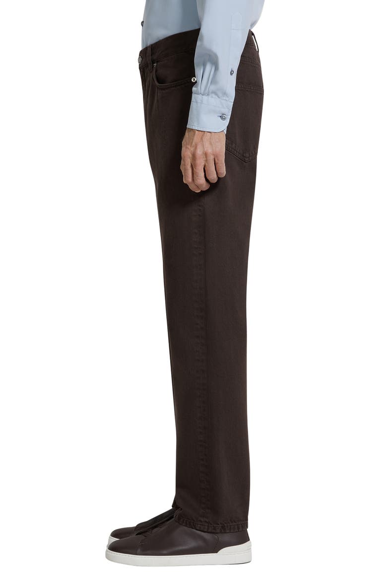 Roccia City Fit Jeans, Alternate, color, DARK BROWN