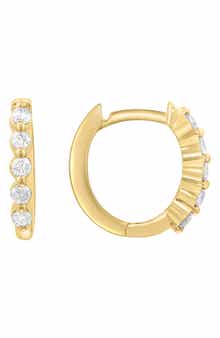 Diamond Huggie Earrings