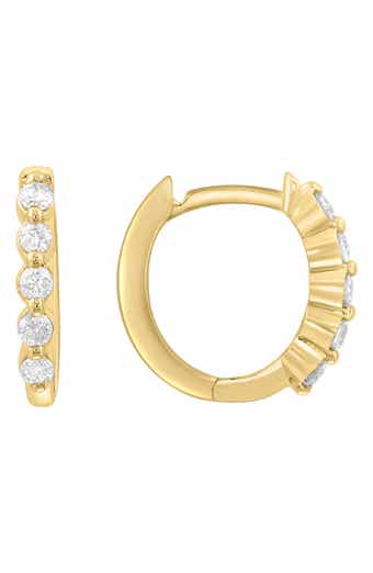 Diamond Huggie Earrings