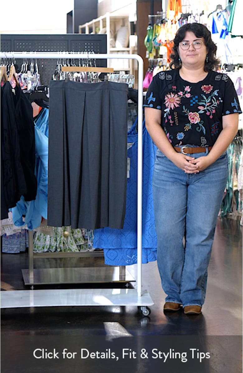 Pleated Midi Skirt, sales video thumbnail