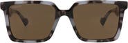 Gucci 55mm Square Sunglasses