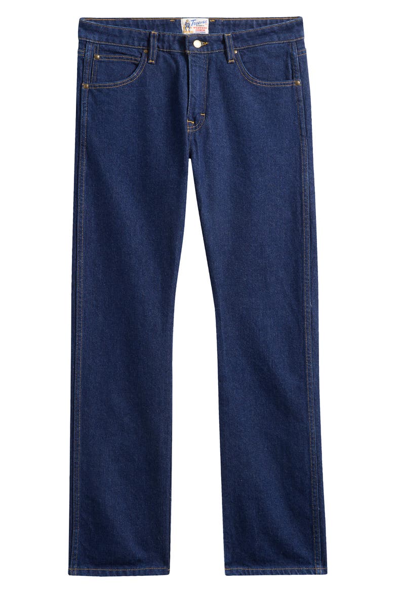 Slim Straight Heritage Denim Jeans, Alternate, color, DARK BLUE