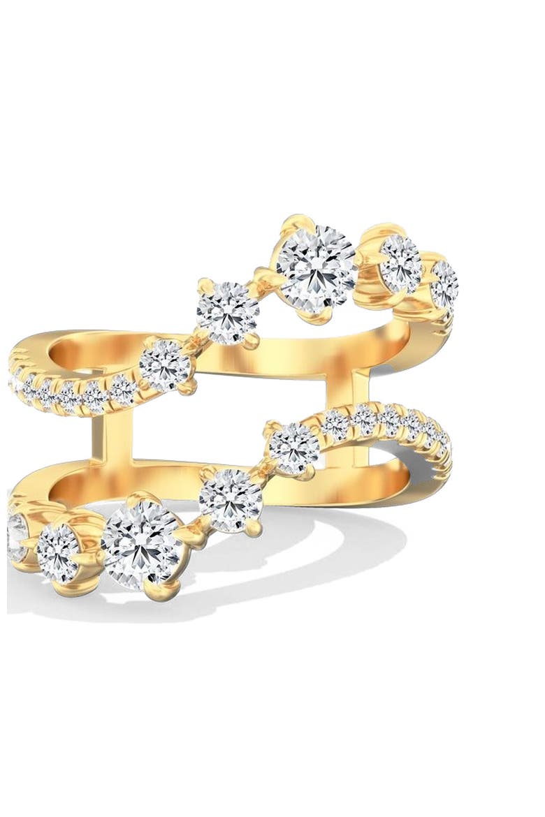 Starlight Statement Lab Diamond Ring in 14K, Main, color, Yellow Gold