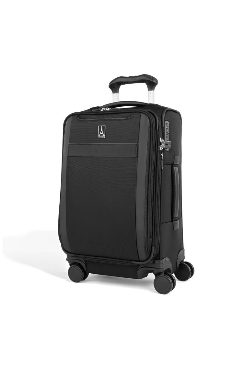 Versapack + Softside 21" Carry On & 25"Medium Checked Spinner Luggage Set, Alternate, color, Black