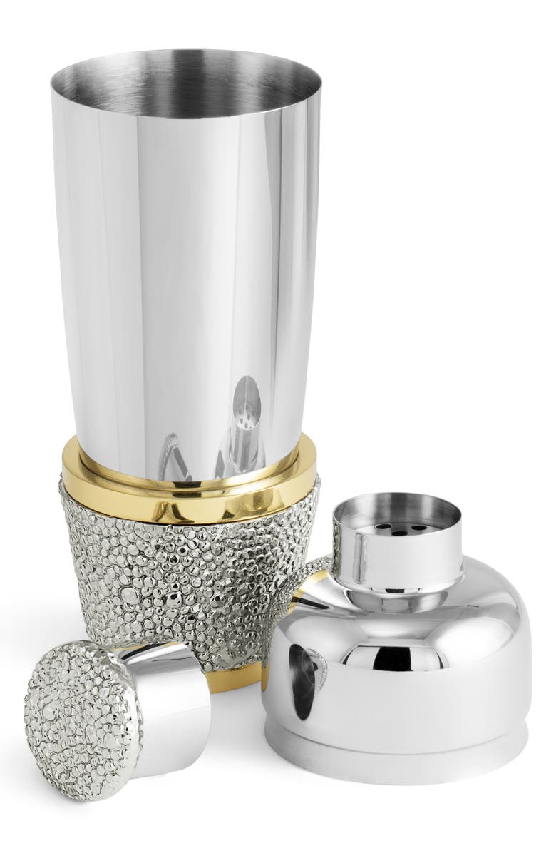 Michael Aram Shagreen Cocktail Shaker, Alternate, color, Silver