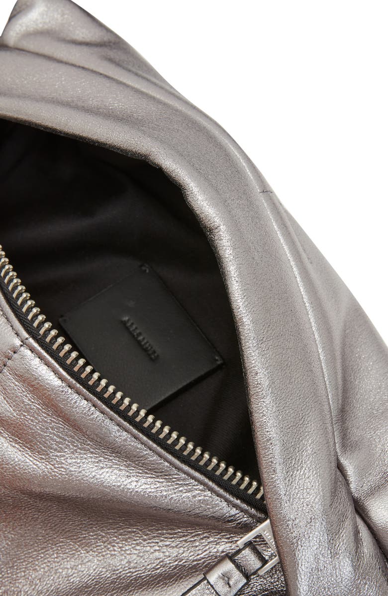 AllSaints Colette Quilted Leather Crossbody Bag, Alternate, color,