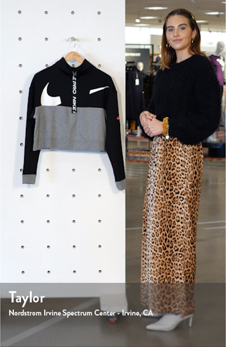 Pro Dri-FIT Get Fit Crop Fleece Half Zip Pullover, sales video thumbnail