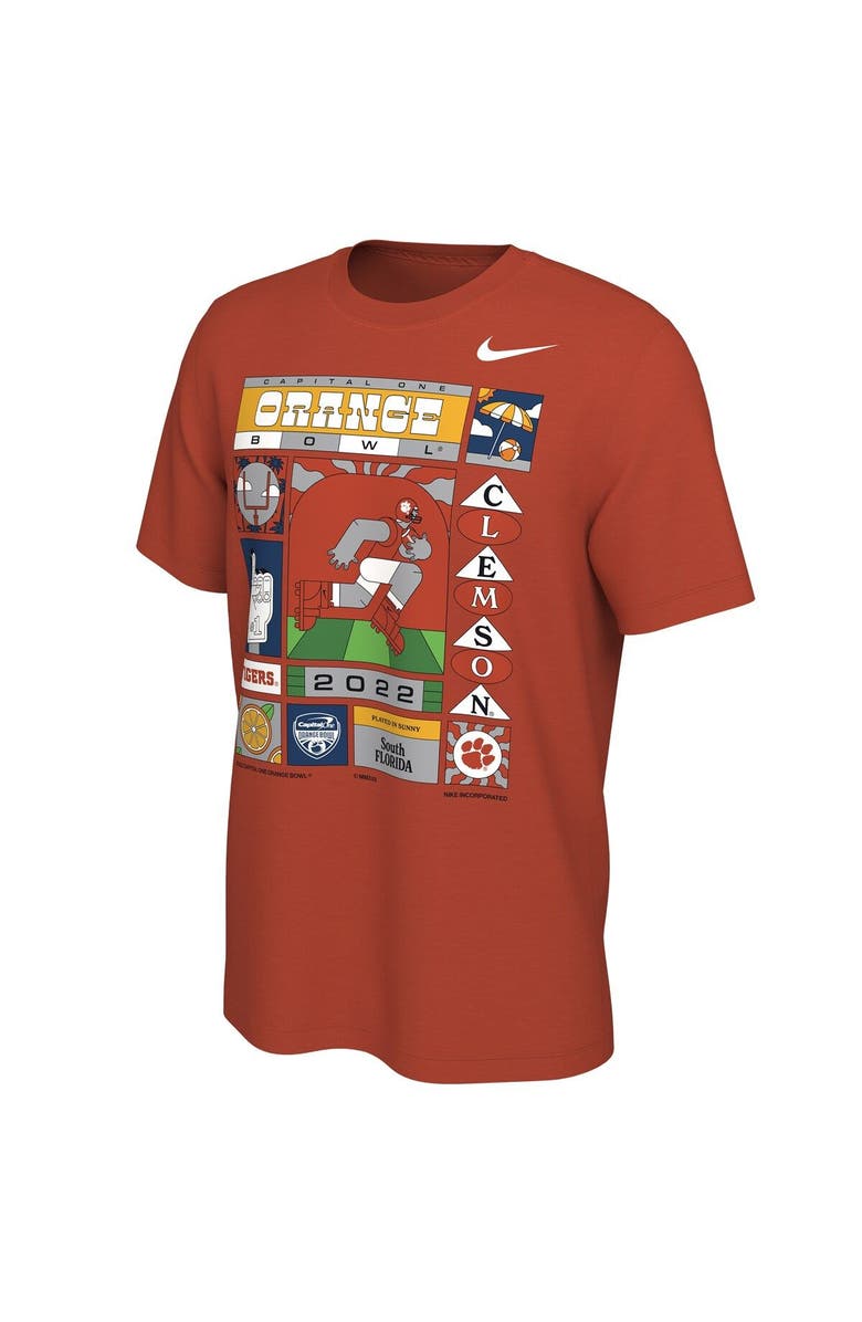 Nike Men's Nike Orange Clemson Tigers 2022 Orange Bowl Illustrated T-Shirt, Alternate, color, 
