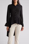 PATRIZIA LUCA Hilo Asymmetric Button-Up Shirt