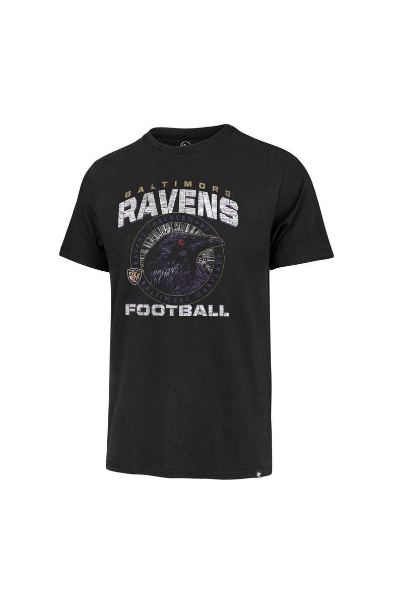 '47 Men's '47 Black Baltimore Ravens Regional Franklin T-Shirt, Alternate, color, Black