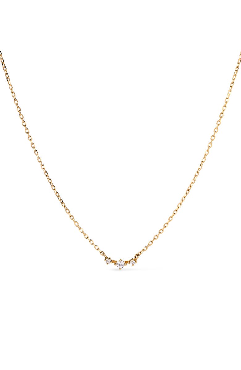 Ana Luisa Diamond Necklace - Triple Diamond Necklace, Main, color, Gold