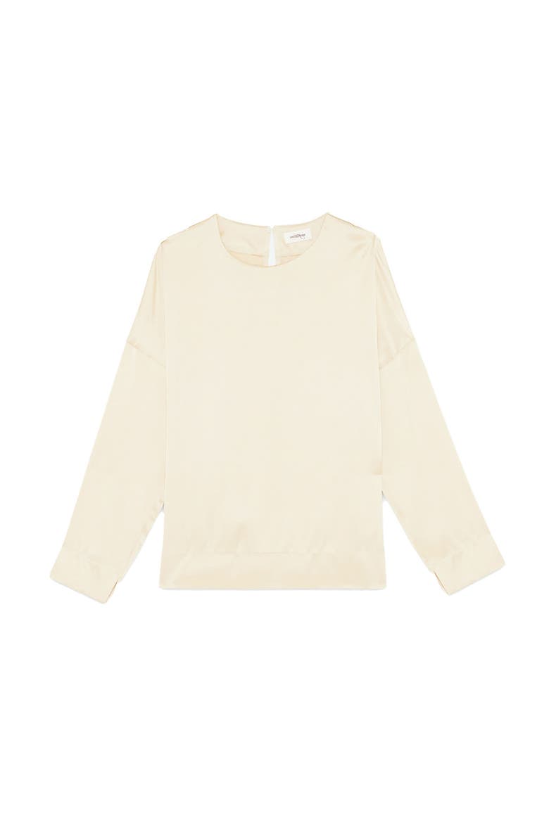Fluid Viscose Blouse, Alternate, color, Ecru