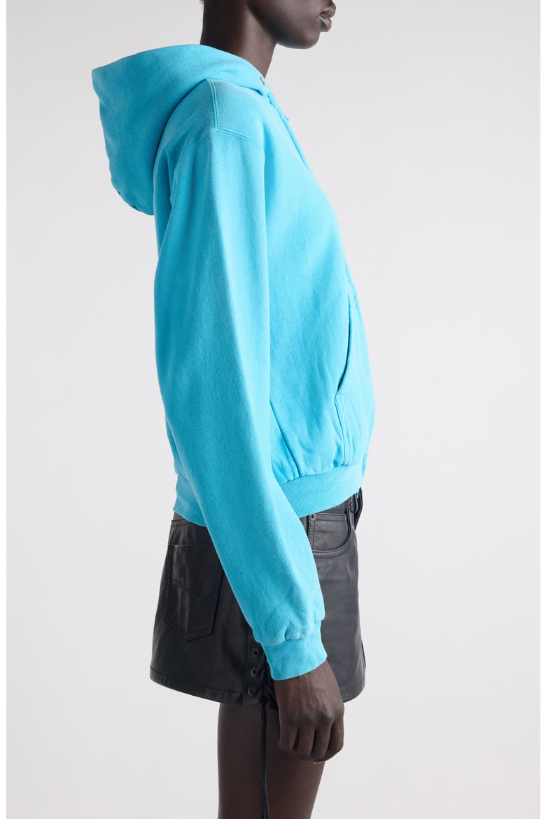 Laurel Embroidered Full Zip Dry Fleece Hoodie, Alternate, color, AZURE/ NAVY