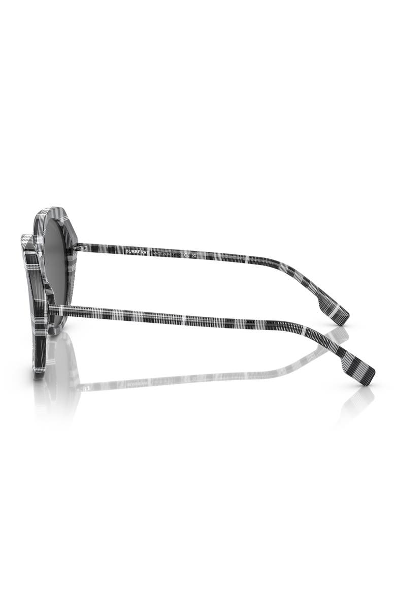 57mm Irregular Sunglasses, Alternate, color, DARK GREY