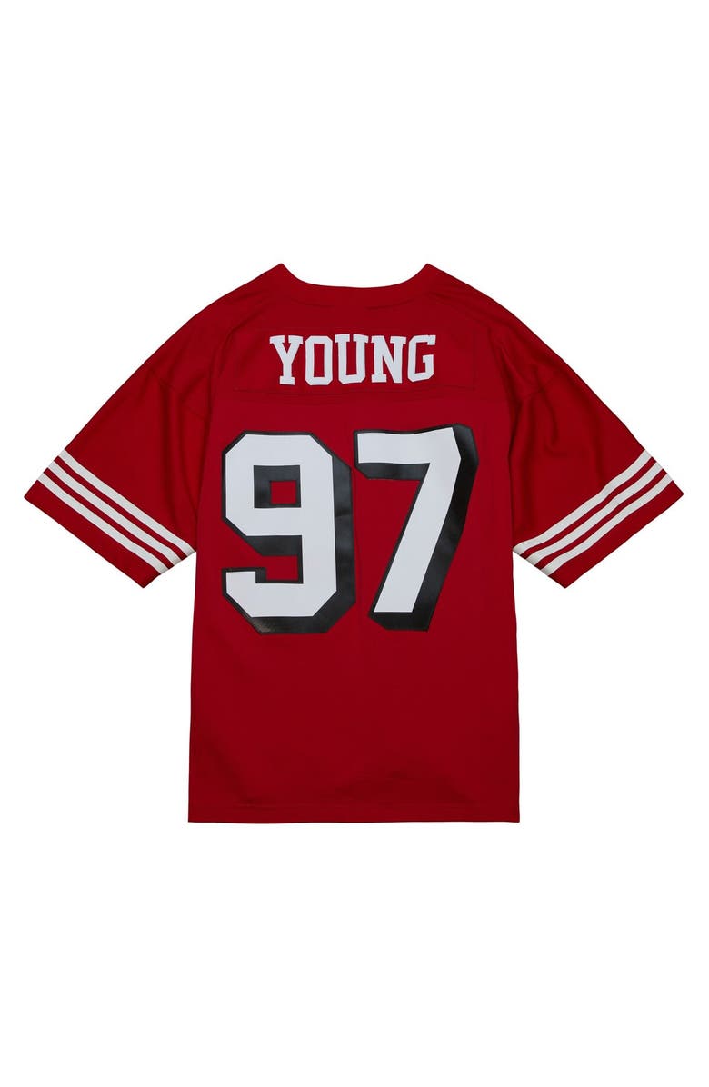 Mitchell & Ness Men's Mitchell & Ness Bryant Young Scarlet San Francisco 49ers Legacy Replica Jersey, Alternate, color, Scarlet