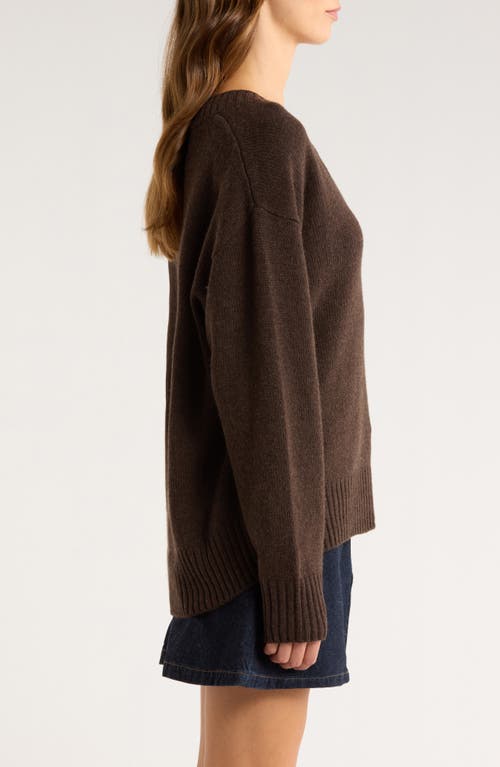 Reformation Jadey Oversize Cashmere Sweater In Brown