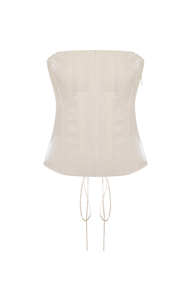 Daydreamers Structured Corset, Main, color, Beige