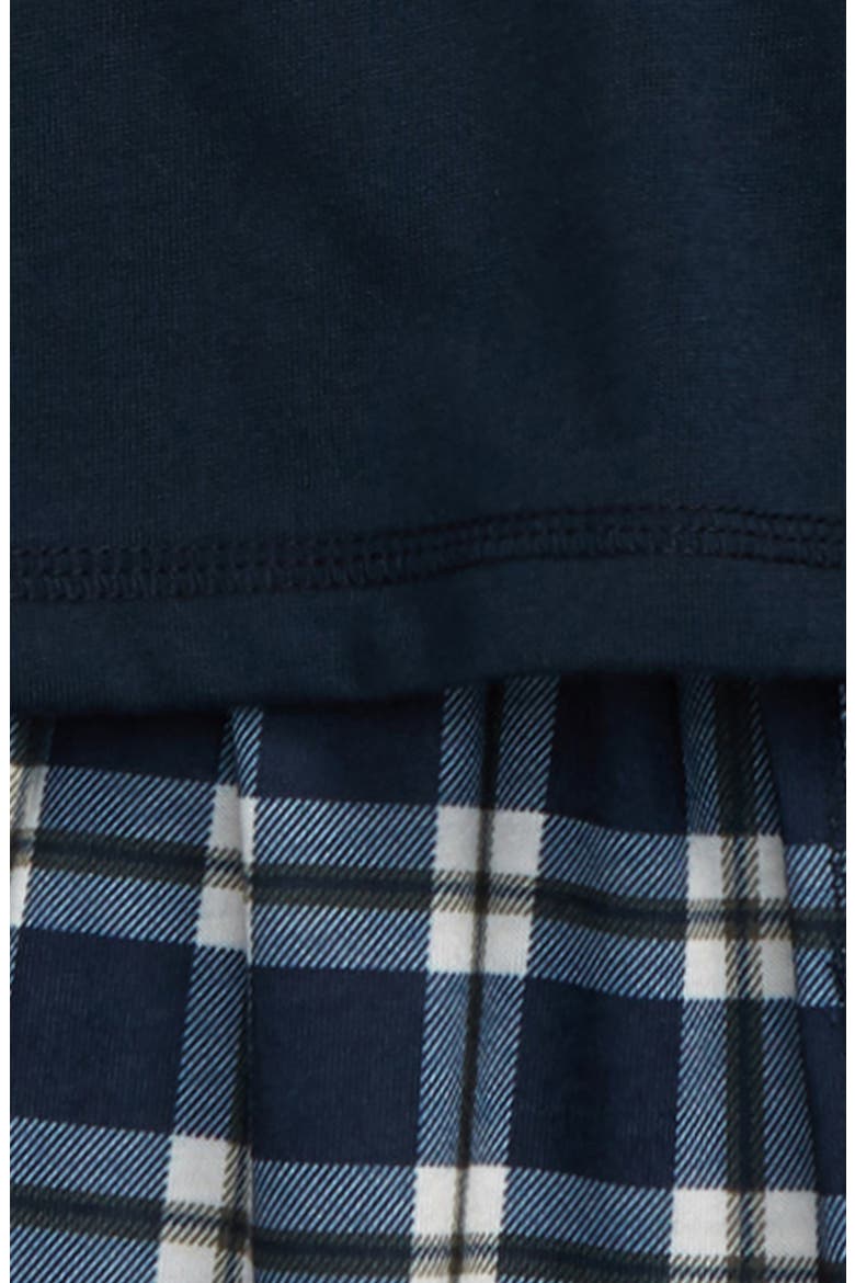 Kids' Two-Piece Pajamas, Alternate, color, NAVY ECLIPSE PLAID